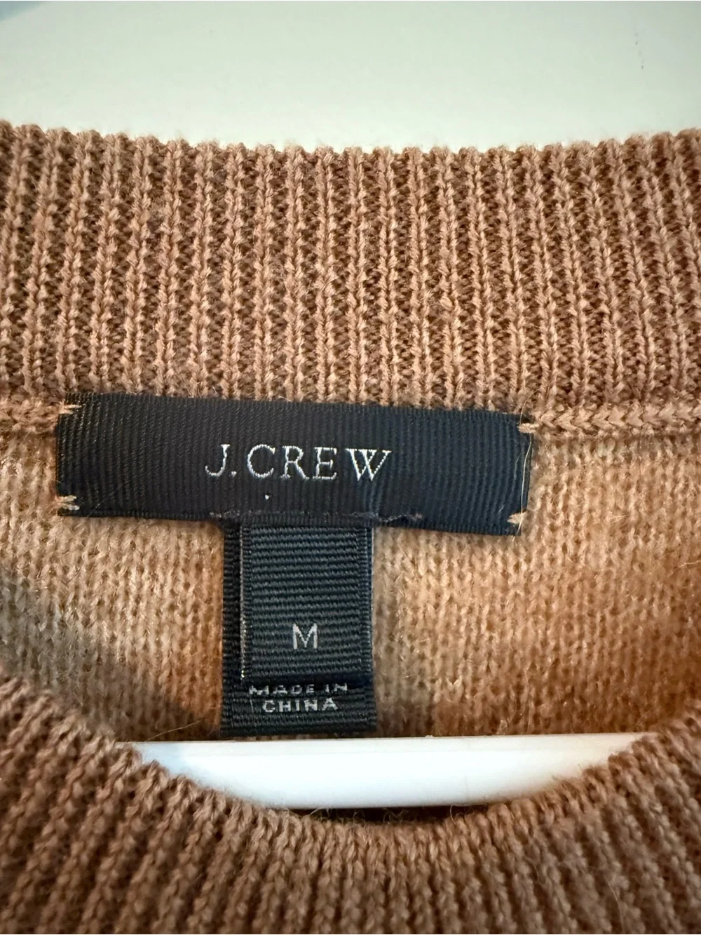 J. Crew Women's Crewneck Sweater in Camel Brown